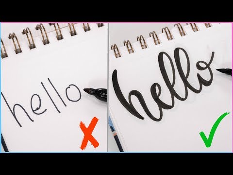 How To: Calligraphy & Hand Lettering for Beginners! Easy Ways to Change Up Your Writing Style!