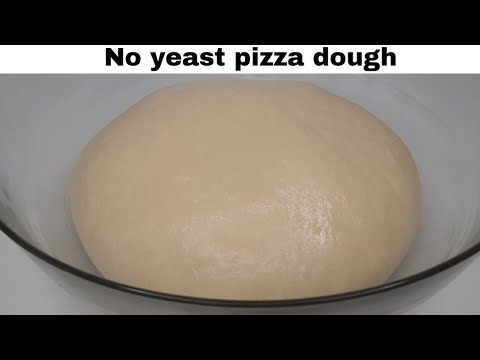 No Yeast Pizza Dough Recipe | #StayHome Lock-down No Yeast Pizza Dough!