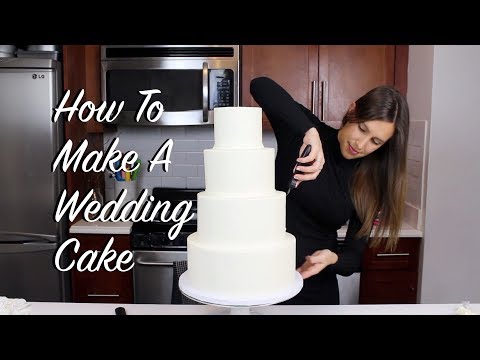 How To Make A Wedding Cake At Home | CHELSWEETS