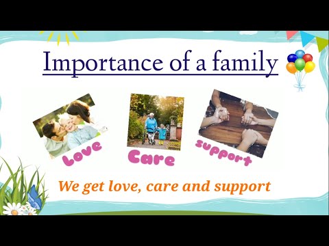 EVS Chapter My Family | Importance of a  Family | Why Family Is Important To Us