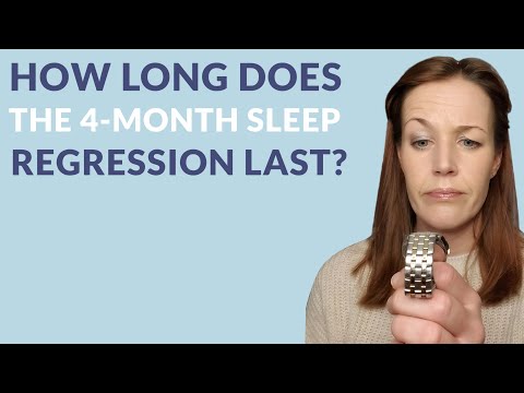 How long does the 4-month sleep regression last?