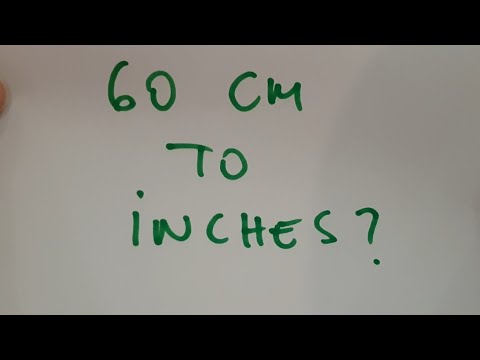 60 cm to inches?