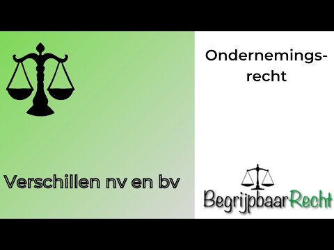 Ondernemingsrecht: verschillen nv en bv