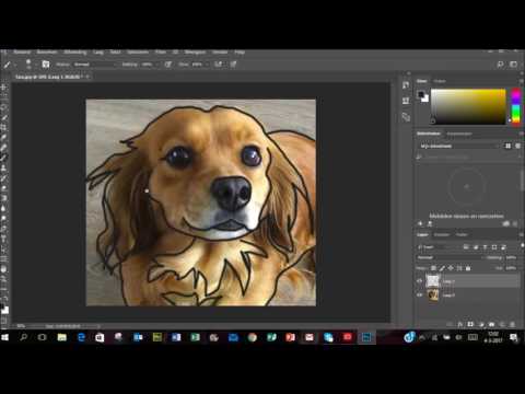 Lijntekening maken in Photoshop