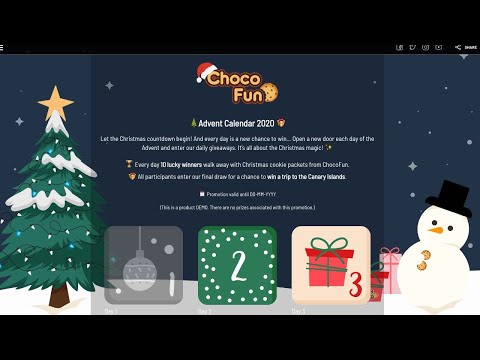 Create an online Advent Calendar 2022 to engage with your brand community