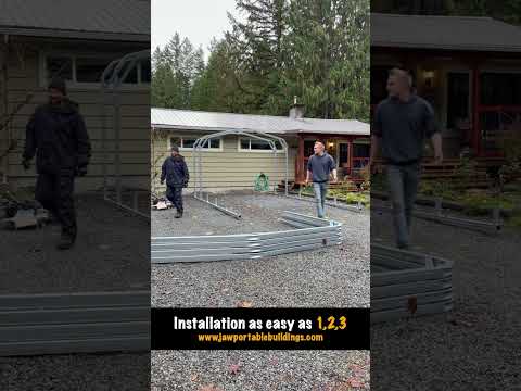 EASY as 1,2,3 - Portable Metal Carport