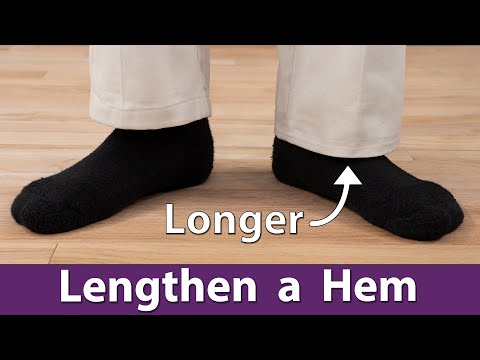 How to Make a Hem Longer - Pants - Shirt - Sleeve