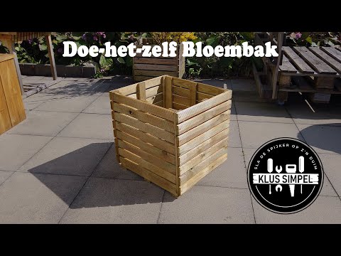 Doe-het-zelf BLOEMBAK/PLANTENBAK - Makkelijk, snel en goedkoop