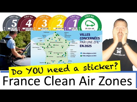 France Clean Air Zones - Crit Air Sticker - Do you need one?