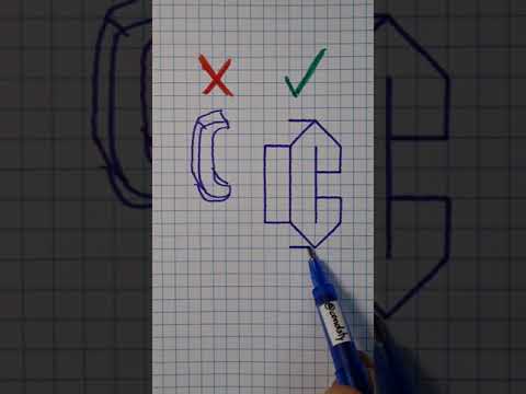 how to draw 3D C #condsty