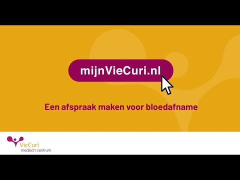 Hoe maakt u via mijnVieCuri zelf een afspraak voor bloedafname?