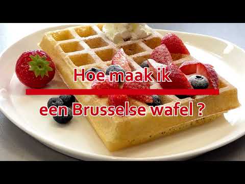 Hoe maak ik een Brusselse wafel?