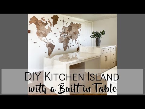 How to Make a Kitchen Island with a Built in Table