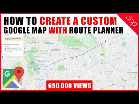 How to create a custom Google Map with Route Planner and Location Markers - [ Google Maps Tutorial ]