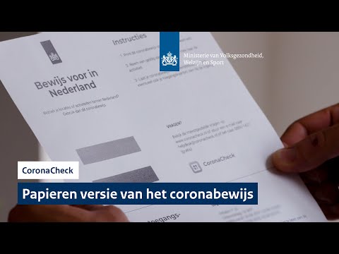 Hoe kom ik aan een papieren versie van het coronatoegangsbewijs? 🖨 | CoronaCheck