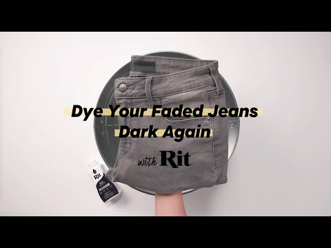 How to Dye Your Faded Jeans Dark Again with Rit Dye