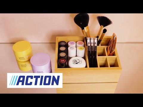 Make-up-Organizer aus Bambus 💅🏻 | Action