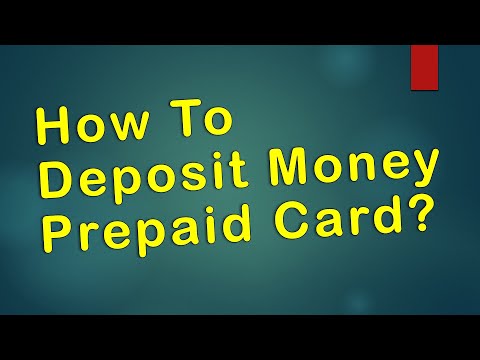 How to deposit money to prepaid card?