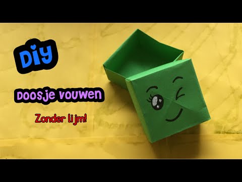 MAKKELIJK KNUTSELEN: Doosje knutselen met papier | Origami (MET UITLEG!)