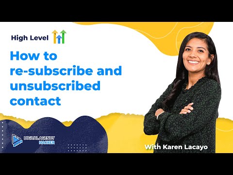 How to re subscribe and unsubscribed contact