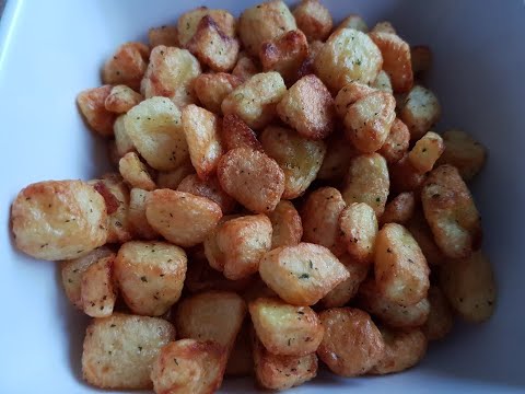 Airfryer recept | Knapperige gebakken aardappeltjes | (NL/BE) | Plezierindekeuken.nl