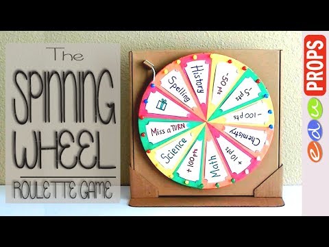 THE ROULETTE GAME_How to make a spinning wheel out of cardboard | Edu Props