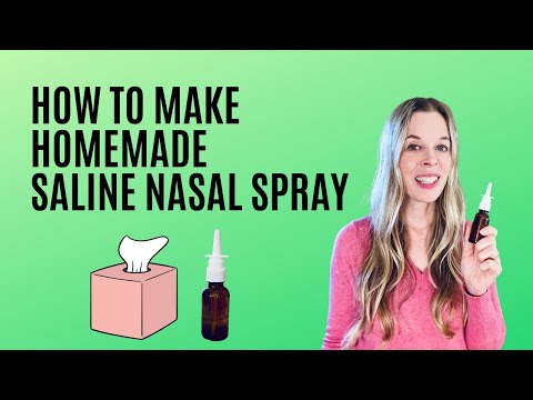 How to Make Homemade Saline Nasal Spray