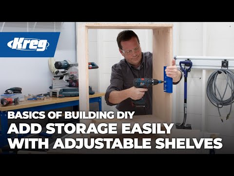 Add Storage Easily With Adjustable Shelves | Basics of Building DIY