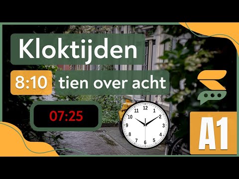 Clock Times in Dutch | Kloktijden | Dutch for Beginners