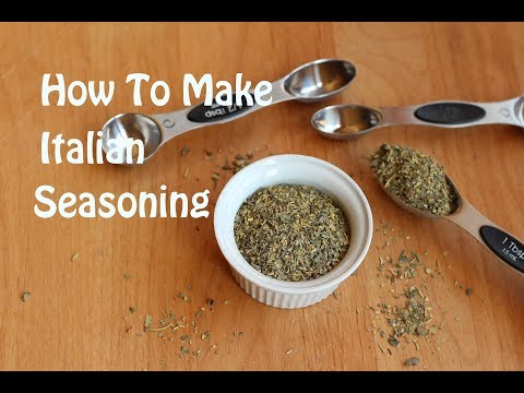 How To Make Homemade Italian Seasoning With Basil, Thyme, Oregano & More | Rockin Robin Cooks