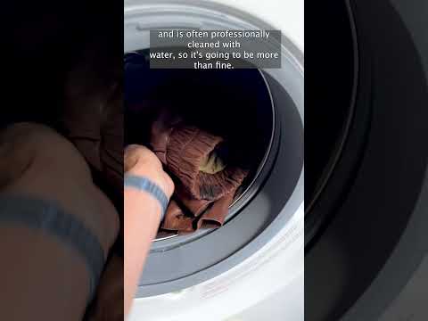 How To Clean Leather In A Washing Machine  | A Drycleaner’s Guide #laundry