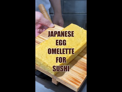 Japanese Egg Omelette For Sushi #shorts@tokyosushiacademyenglishcourse