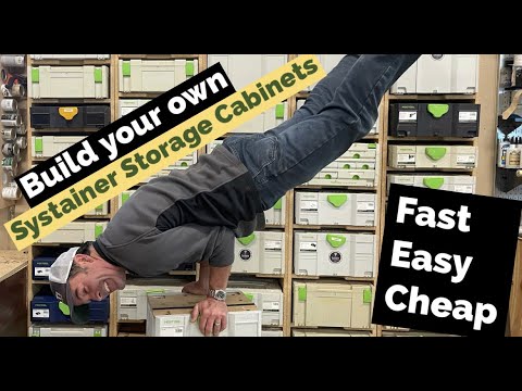 Festool Systainer cabinets - fast easy cheap