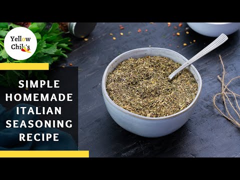 Homemade Italian Seasoning Spice Mix Recipe