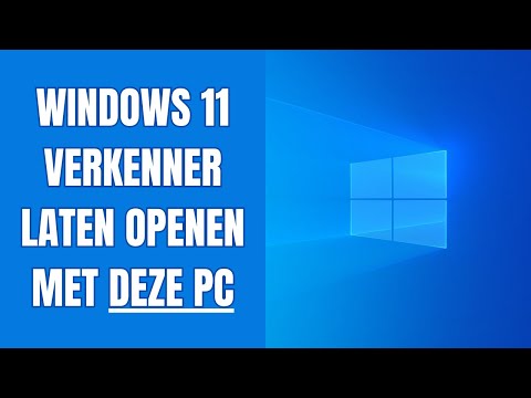 Windows 11 Verkenner laten openen met “Deze pc”