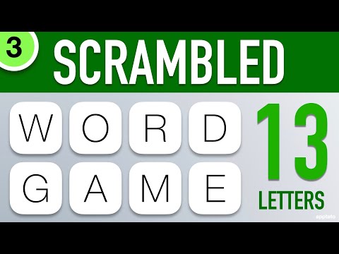 Scrambled Word Games Vol. 3 - Guess the Word Game (13 Letter Words)